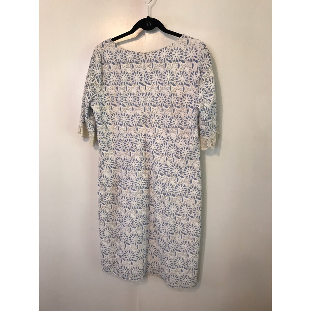 Patterned Periwinkle Mini Dress - Picture 2 of 6